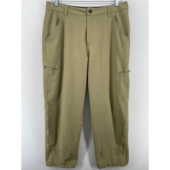 CLOUDVEIL Pants Mens 34 Cargo Stretch Twill Utility Outdoor Hiking Trail Brown - Picture 1 of 16